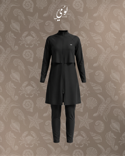 Kaia Front-Zip Burkini Swimsuit