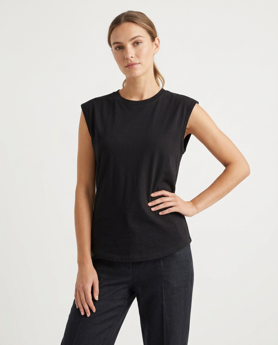 Daniele Cotton Inner Top – Pull-On Sleeveless