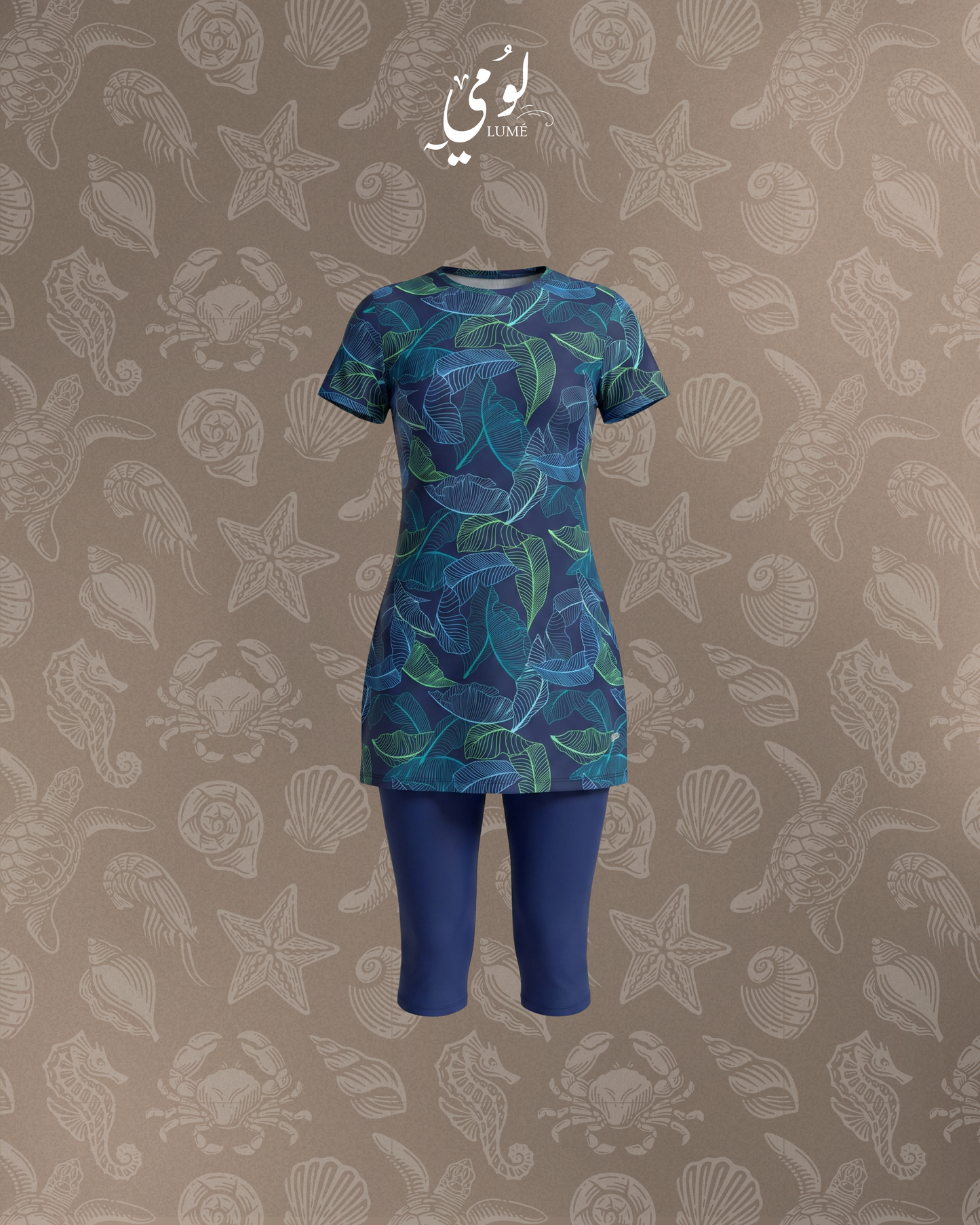 Mira Leaf-Inspired Burkini Swimsuit