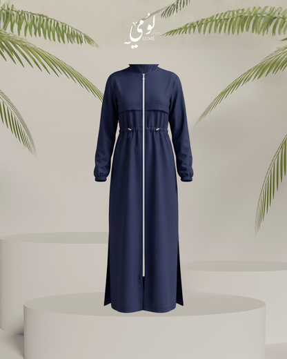 Elara Full-Zip Maxi Burkini Swimsuit