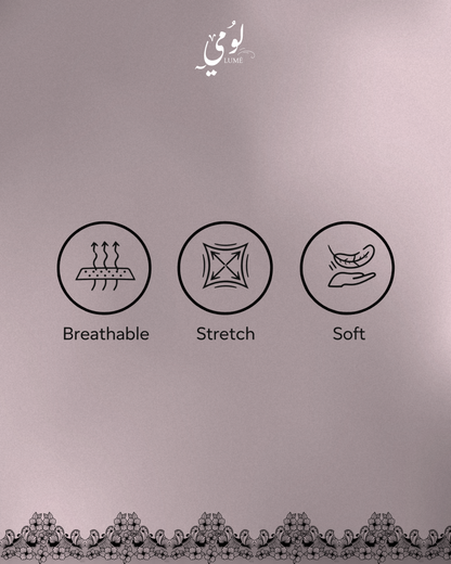 بودي لومي شبكي بياقة عالية